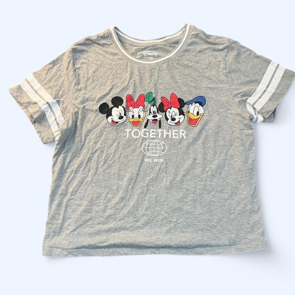 Disney woman’s Gray T-Shirt with Mickey and Friends